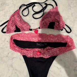 Beach Bunny, vintage, lace bikini set, XS, m